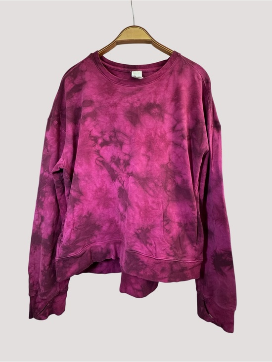 all in motion Sweaters - All in Motion Women’s Tie Dye Oversized Sweatshirt Berry Purple Size Large